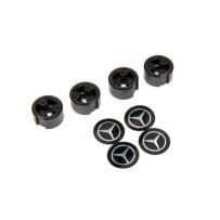 Tapacubos centrales negros para llanta Mercedes-Benz G 500 Traxxas TRX8873