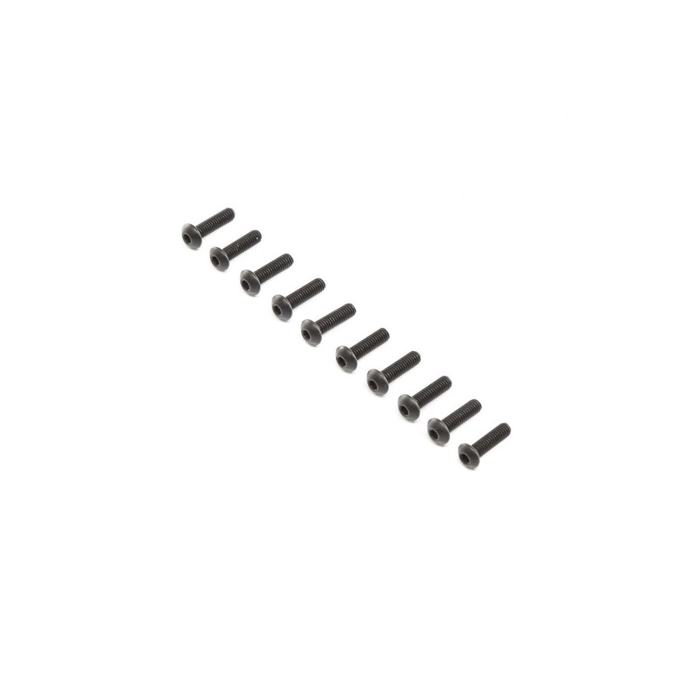 Tornillos acero óxido negro M4x14mm Losi LOS255014
