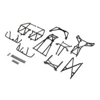 Losi Cage Set Complete Black: LMT - LOS241038