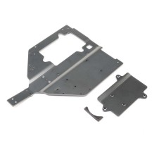 Placa chasis y cubierta motor Super Baja Rey Losi LOS251061