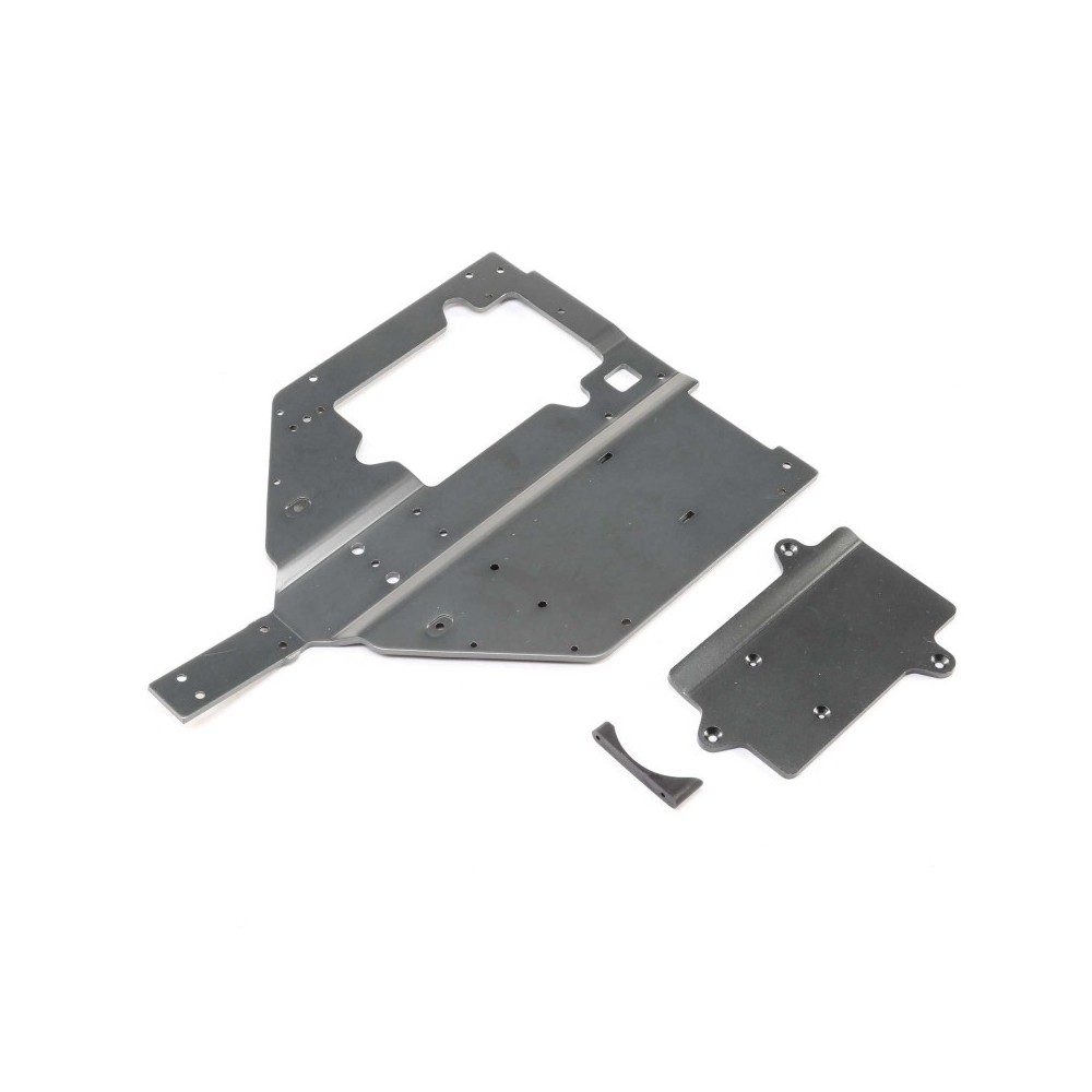 Placa chasis y cubierta motor Super Baja Rey Losi LOS251061