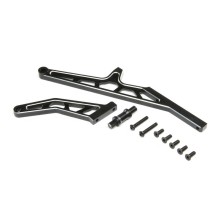 Refuerzos traseros chasis aluminio negro DBXL-E 2.0 Losi