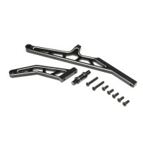 Losi Chassis Brace Set Rear Aluminum Black: DBXL-E 2.0 - LOS351015
