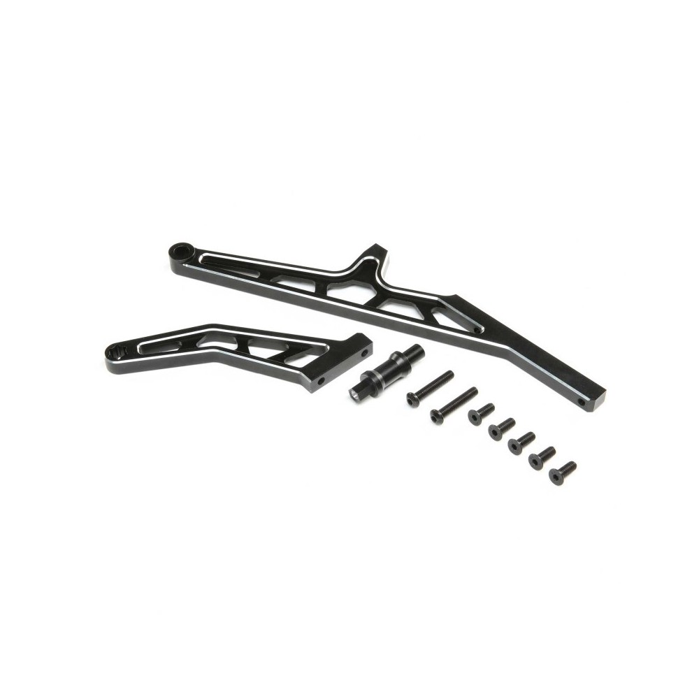 Refuerzos traseros chasis aluminio negro DBXL-E 2.0 Losi Refuerzos traseros chasis aluminio negro DBXL-E 2.0 Losi