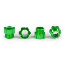 Tuercas eje pórtico aluminio verde, 4 unidades TRX8886G