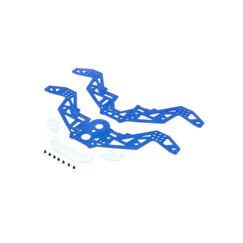 Placas chasis azules Mini LMT Losi LOS211053 Placas chasis azules Mini LMT Losi LOS211053