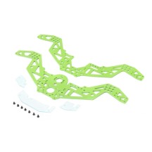 Juego de placas de chasis verdes Losi Mini LMT LOS211052