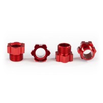 Tuercas de eje pórtico de aluminio anodizado rojo Traxxas TRX8886R