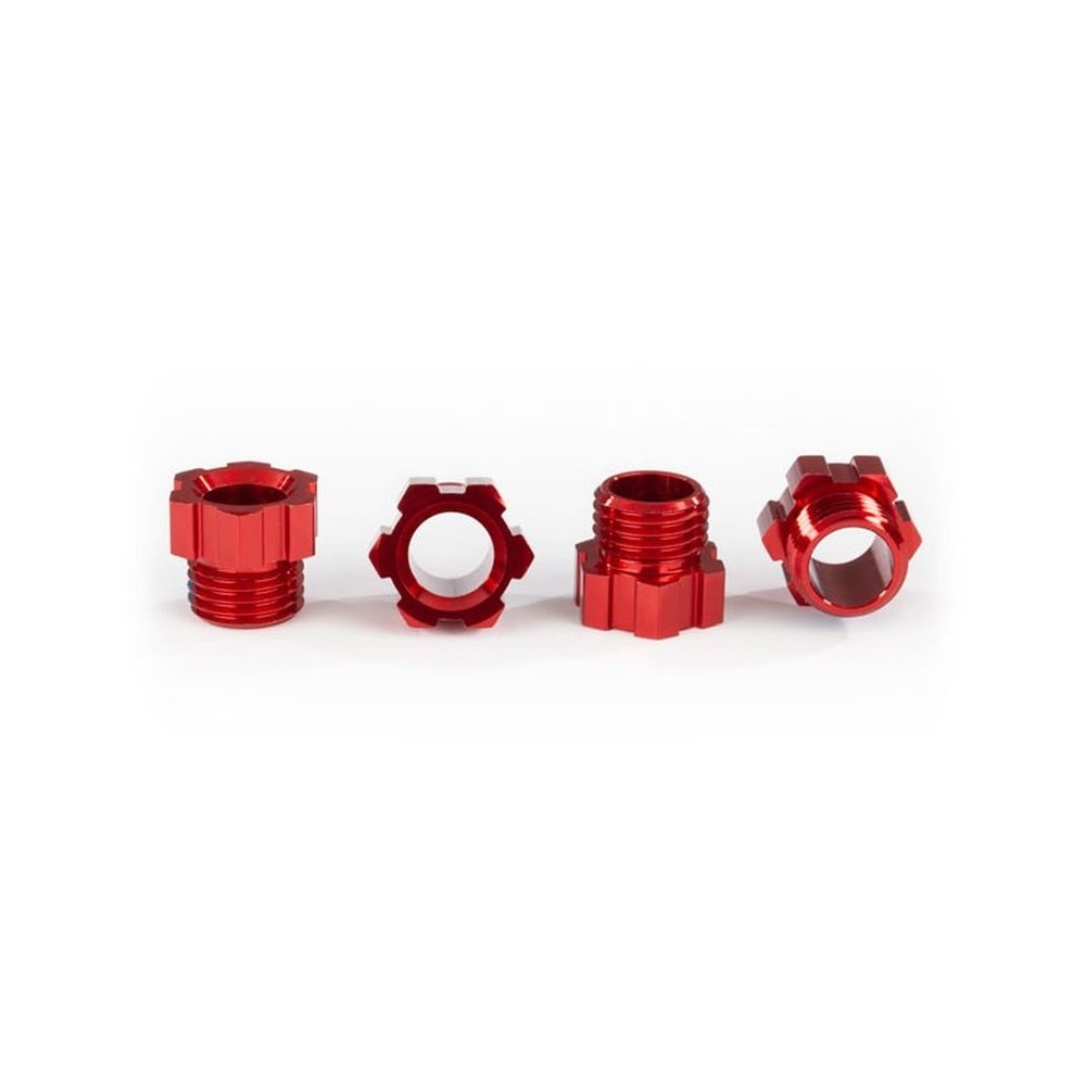 Tuercas eje pórtico aluminio rojo, 4 unidades TRX8886R Tuercas eje pórtico aluminio rojo, 4 unidades TRX8886R