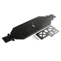 Losi Chassis with Brace 4mm Black: DBXL-E 2.0 - LOS251090