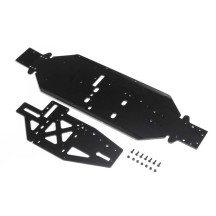 Chasis negro con placa de refuerzo Losi DBXL 2.0 LOS251113