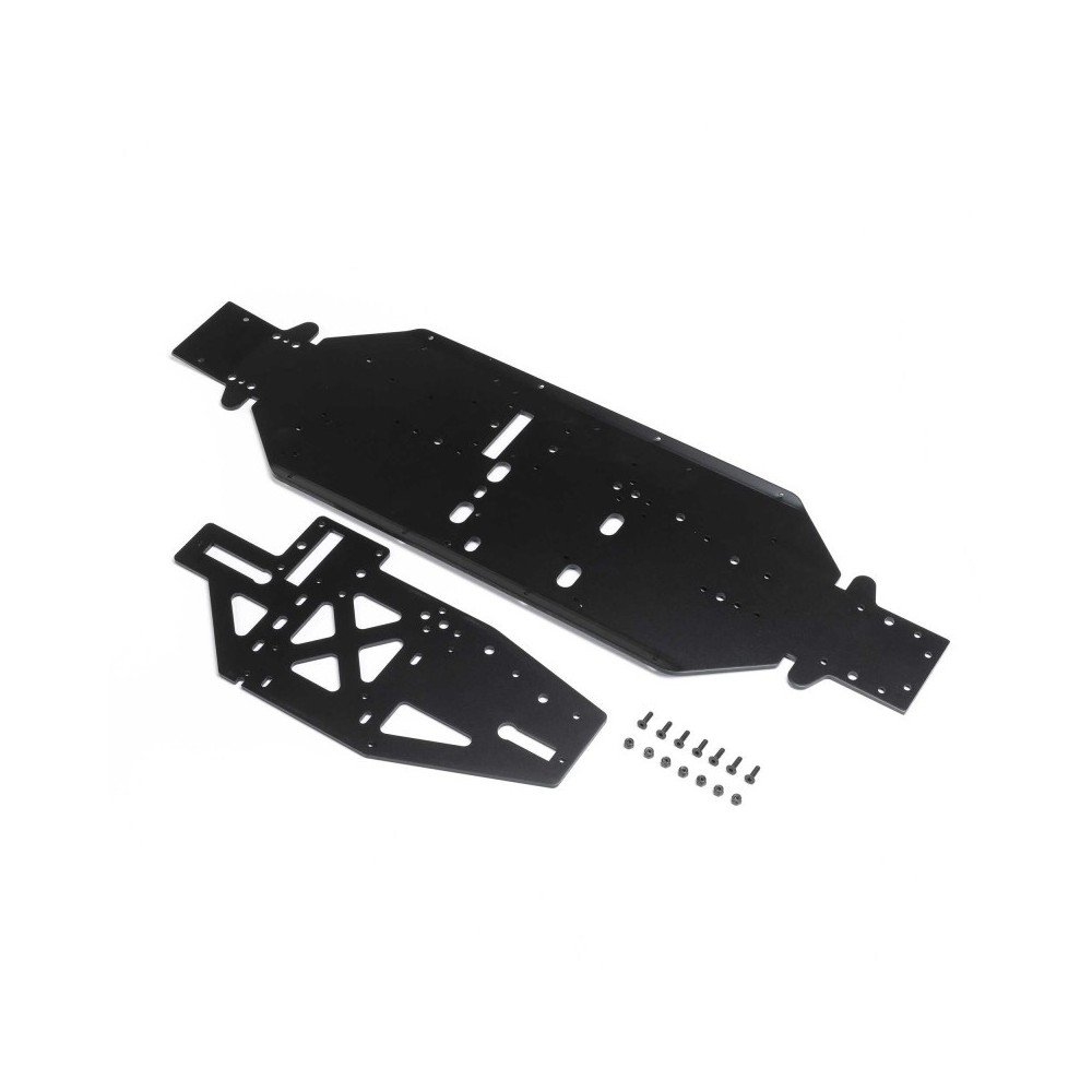 Chasis negro con placa de refuerzo Losi DBXL 2.0 LOS251113 Chasis negro con placa de refuerzo Losi DBXL 2.0 LOS251113