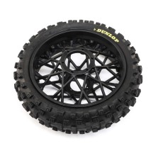 Neumático trasero Dunlop MX53 montado negro Losi