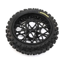 Losi Dunlop MX53 Rear Tire Mounted Black: Promoto-MX - LOS46005