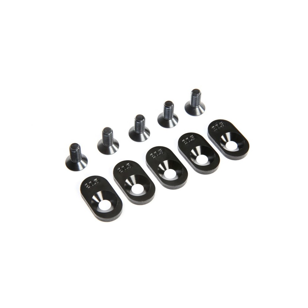 Losi Engine Mount Insert and Screws 20.5T Black (5): 5ive-T 2.0 (fits 62T spur) - LOS252104 Losi Engine Mount Insert and Screws 20.5T Black (5): 5ive-T 2.0 (fits 62T spur) - LOS252104