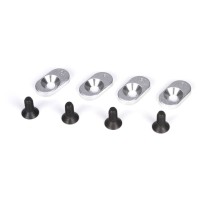 Losi Engine Mount Inserts & Screws 20T (4): 5IVE-T MINI WRC - LOSB5802