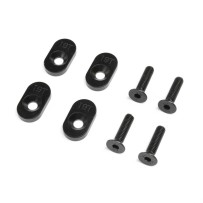 Losi EngineMountInsert & Screws 19T Black(4): DBXL 2.0 - LOS252137