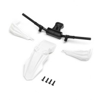 Losi Fender Handguards & Handle Bars White: Promoto-SM - LOS-2304