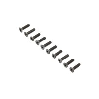 Losi Flat Head Screws Steel Black Oxide M4 x 16mm (10) - LOS255017