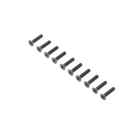 Losi Flat Head Screws Steel Black Oxide M4 x 18mm (10) - LOS255020