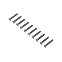 Losi Flat Head Screws Steel Black Oxide M4 x 25mm (10) - LOS255018