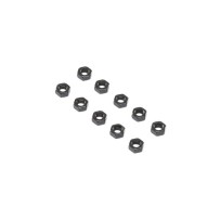 Losi Flat Nut Steel M4 (10) - LOS255024