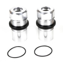 Losi Fr Rr Shock Body Cap AL Slvr(2) MTXL - LOS253019