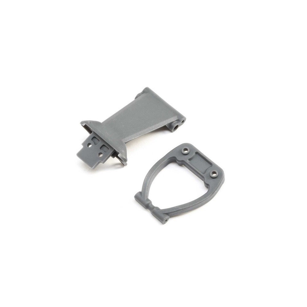 Placa protectora soporte paragolpes Losi Rock Rey gris Placa protectora soporte paragolpes Losi Rock Rey gris