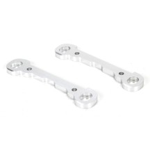 Refuerzos aluminio plateados bisagra delantera Losi