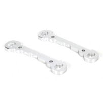 Losi Front Hinge Pin Braces Aluminum Silver (2) - LOS254030