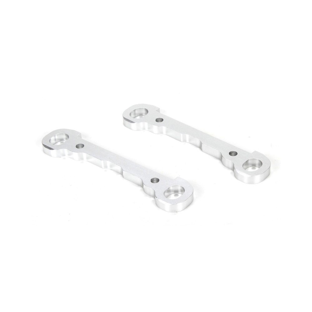 Refuerzos aluminio plateados bisagra delantera Losi