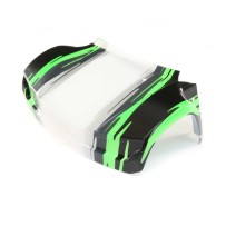 Losi Front Hood Black: Super Baja Rey - LOS250026