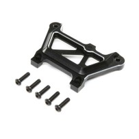 Losi Front Top Plate Aluminum Black: DBXL-E 2.0 - LOS351018