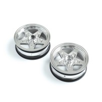 Losi Front Wheel Chrome (2): 22S Drag - LOS43045