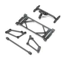 Losi Front Wing Mount Set Black: 22S Sprint - LOS-2423