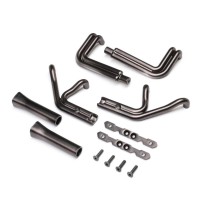 Losi Header Set Black Chrome: 22S Sprint - LOS-1896