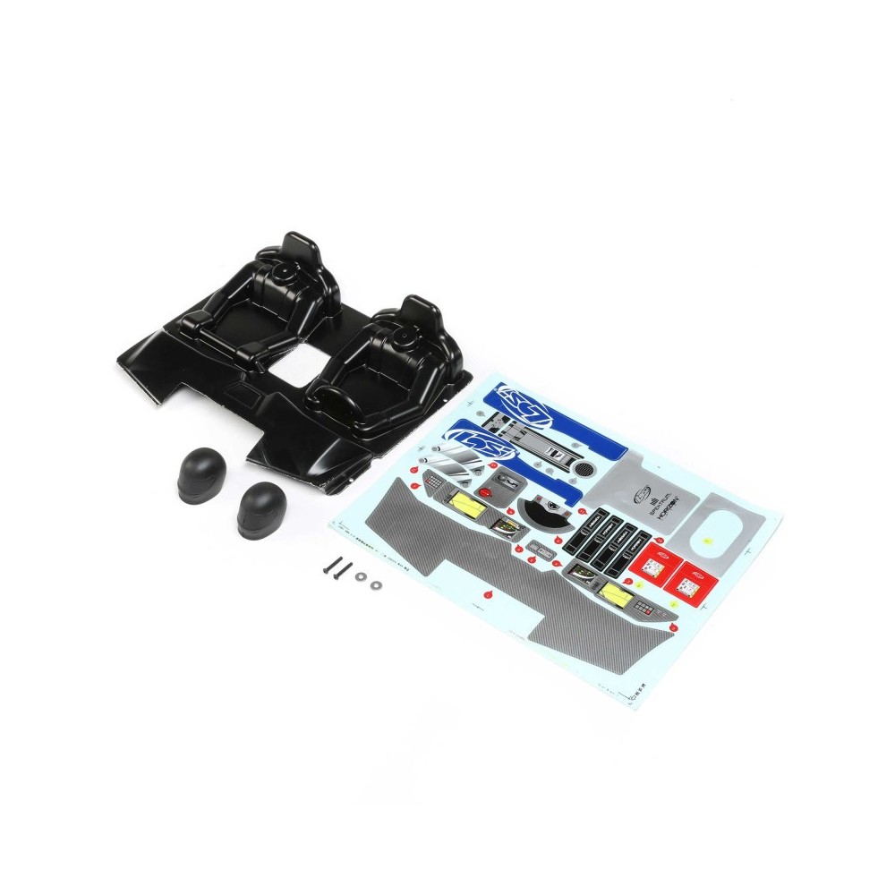 Losi Interior Set with Helmets Clear: SBR 2.0 - LOS250047 Losi Interior Set with Helmets Clear: SBR 2.0 - LOS250047