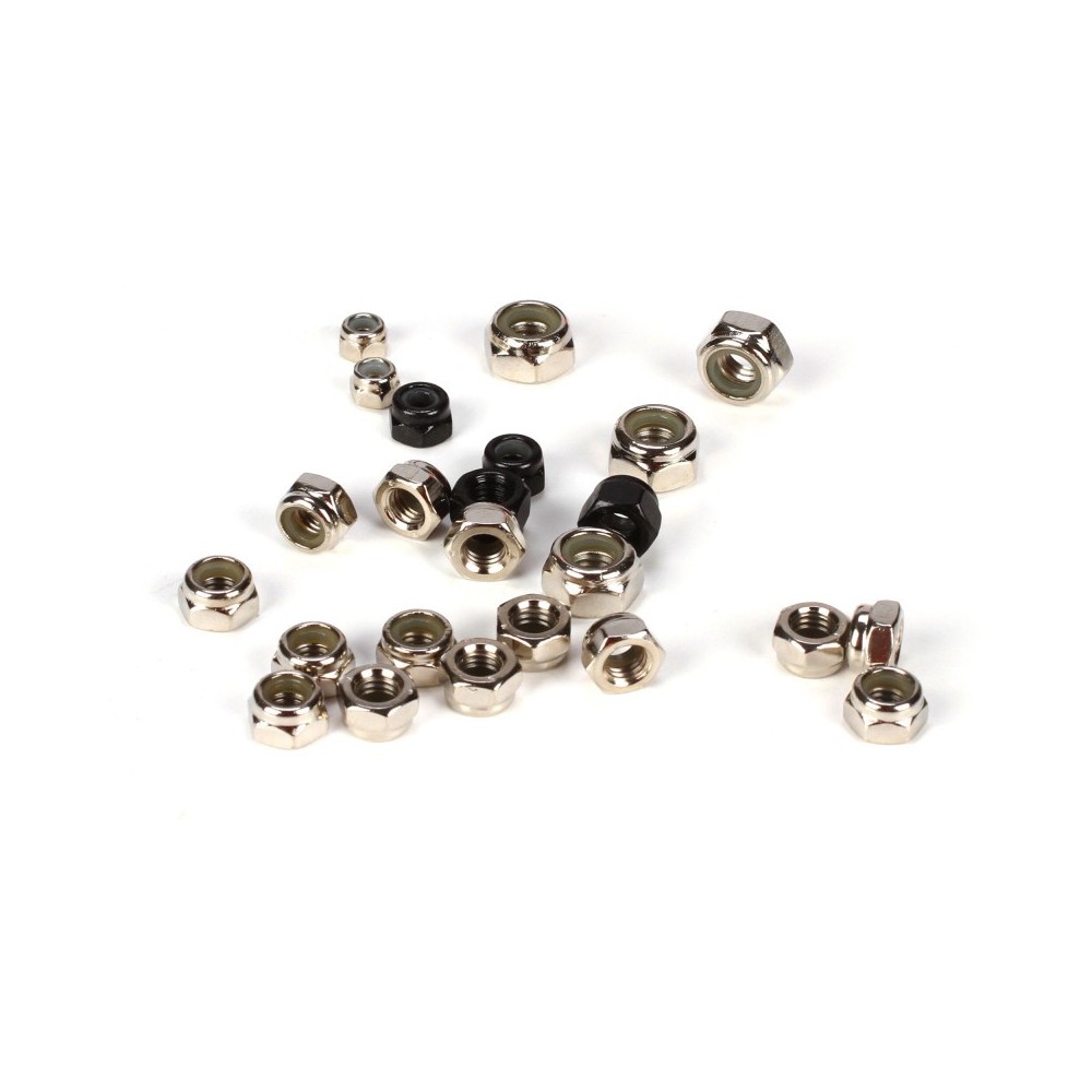 Losi Lock Nut Asst. 3 4 5 6MM (24): 5IVE-T MINI WRC - LOSB6590 Losi Lock Nut Asst. 3 4 5 6MM (24): 5IVE-T MINI WRC - LOSB6590