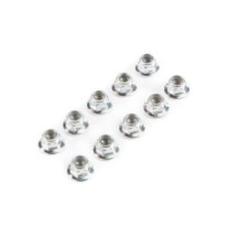 Losi Lock Nut Flanged M5 x 0.8 Serrated (10) - LOS235015