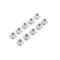 Losi Lock Nut Flanged M5 x 0.8 Serrated (10) - LOS235015