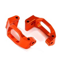 Traxxas Caster blocks (c-hubs) 6061-t6 aluminum (orange-anodized) left-right TRX8932A