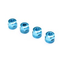 Losi Lower Shock Caps Aluminum King Blue (4): SBR 2.0 - LOS253032