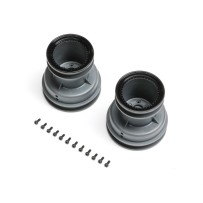 Losi MT Wheel Black Beadlock Light Grey (2): Mini LMT - LOS-2059