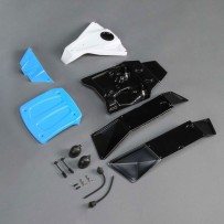 Losi Painted Body Set Blue: Lasernut U4 - LOS230075