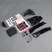 Losi Painted Body Set Red: Lasernut U4 - LOS230076