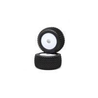 Losi Pin Tires Rear Mounted White (2): Mini-T 2.0 - LOS41013