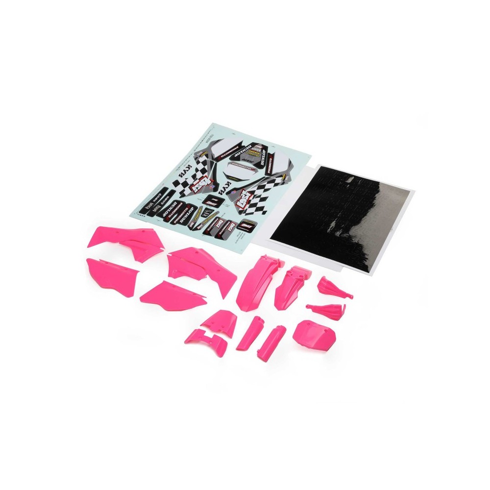 Losi Plastics with Wraps Pink: PM-MX-SM - LOS-2302 Losi Plastics with Wraps Pink: PM-MX-SM - LOS-2302