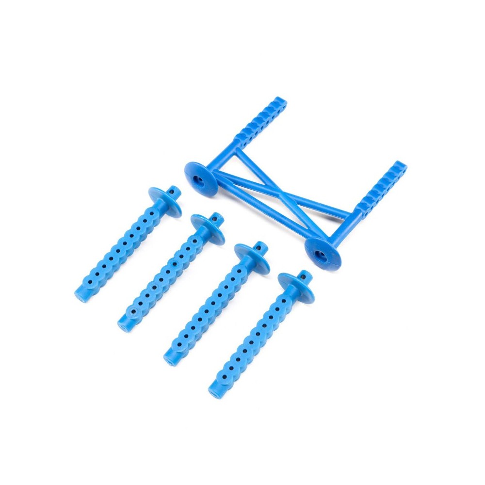 Losi Rear Body Support and Body Posts Blue: LMT - LOS241051 Losi Rear Body Support and Body Posts Blue: LMT - LOS241051