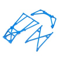Losi Rear Cage and Hoop Bars Blue: LMT - LOS241049