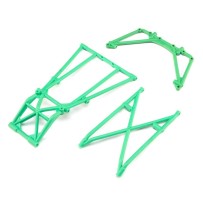 Losi Rear Cage and Hoop Bars Green: LMT - LOS241043